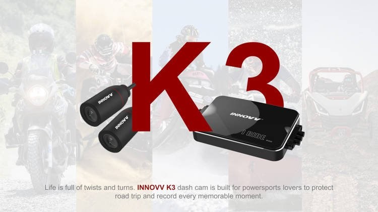 Kamerë moto INNOVV K3, 1080p, IP67, GPS, e zezë