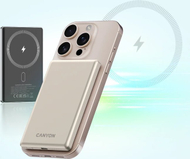 Karikues portativ Canyon OnPower 505, 5000mAh, 20W, krem