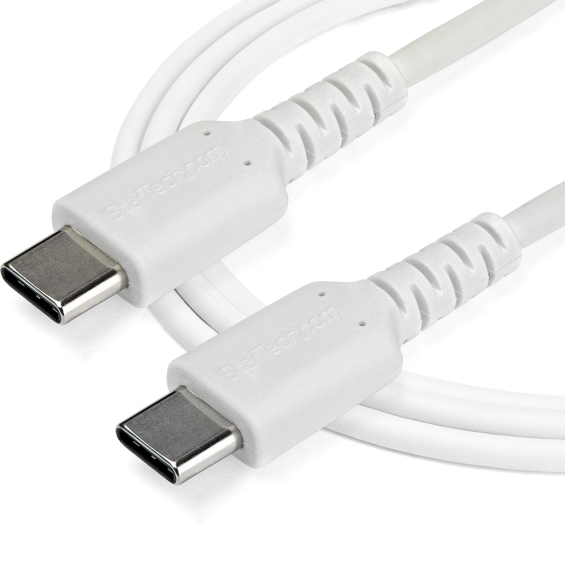Kabllo karikimi StarTech USB C në USB C, 2m, 60W, e bardhë
