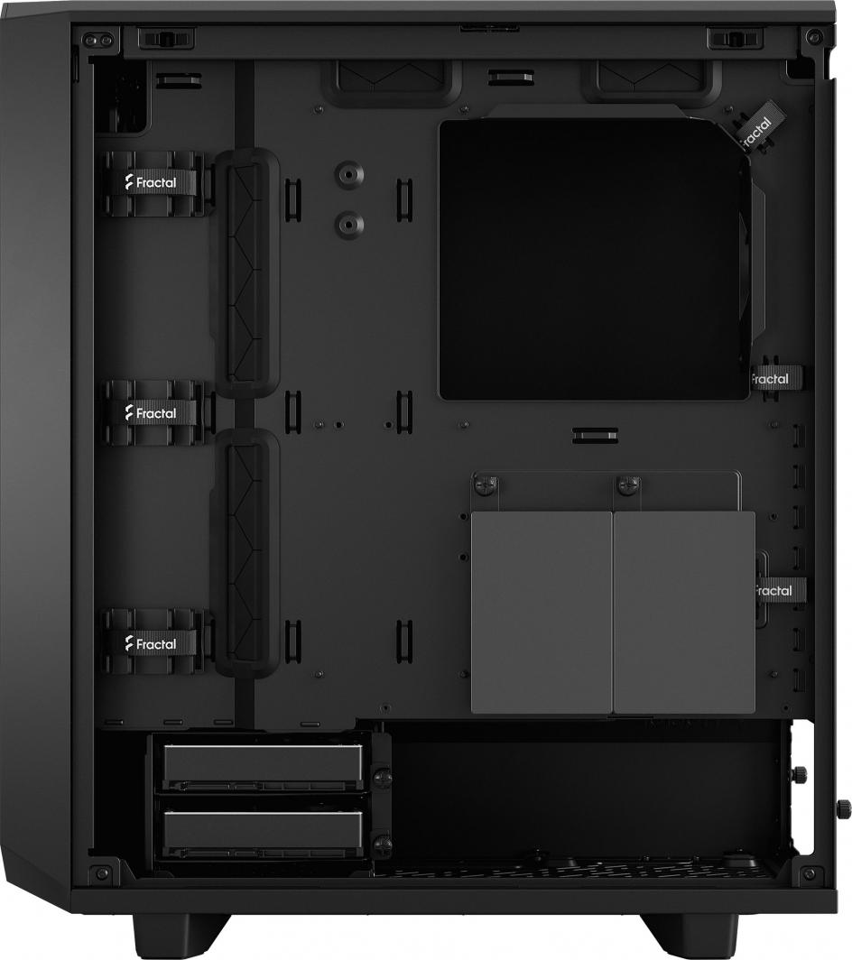 Kasë Fractal Design Meshify 2 Compact Solid, e zezë, Midi Tower