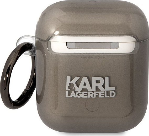 Mbulesë për AirPods Karl Lagerfeld KLA2HNIKTCK, për AirPods 1/2, TPU PC, e zezë