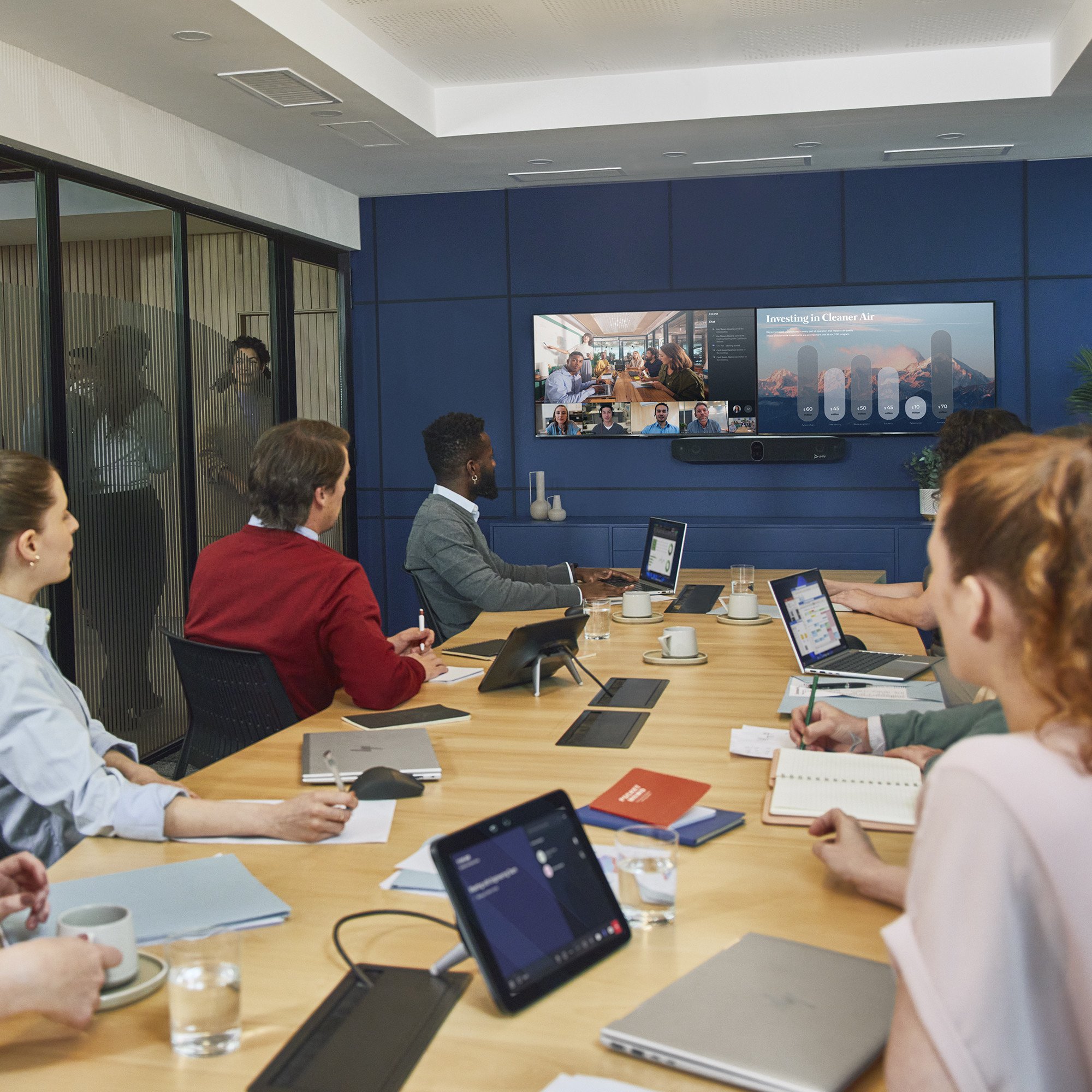 Video bar Poly Studio X72, 4K Ultra HD, all in one, i zi