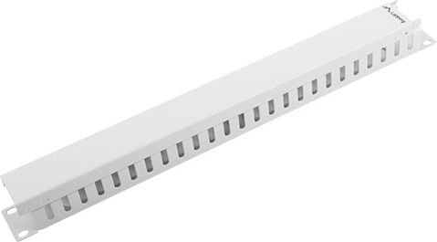 Organizues kabllosh Lanberg 1U AK-1201-S, për kabinete 19", metal, gri