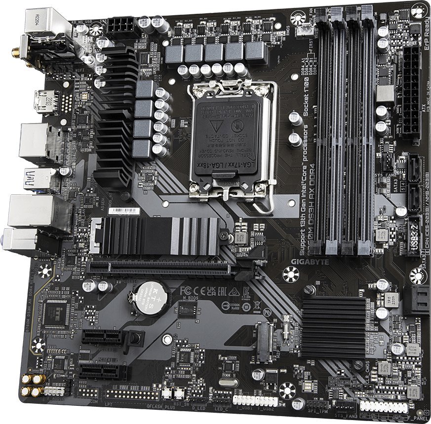 Pllakë amë Gigabyte B760M DS3H AX DDR4, Wi Fi 6, mATX