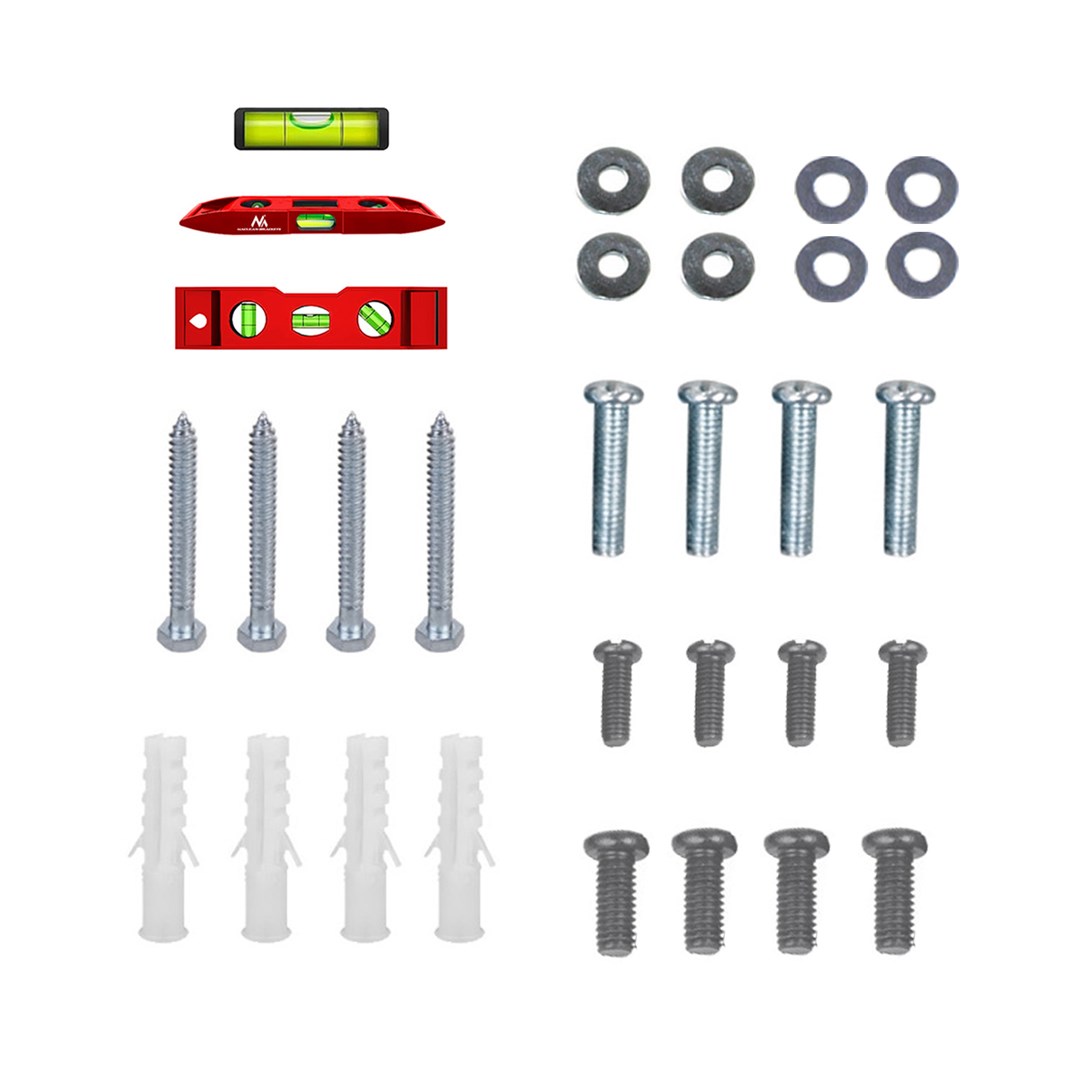 Mbajtëse muri për TV Maclean MC-412, 32-70", VESA 400x400, e zezë