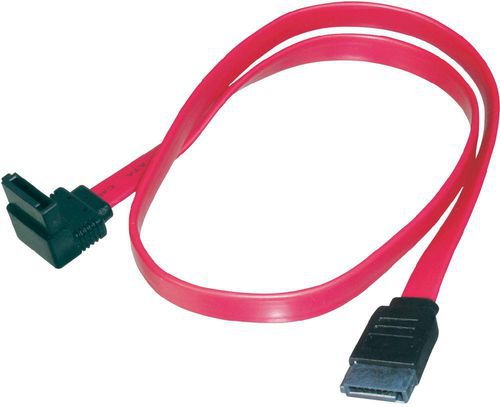 Kabllo Digitus SATA - SATA, 0.5m, e kuqe