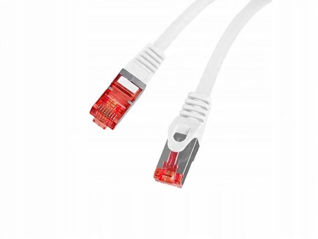 Мрежен кабел Lanberg PCF6-10CU-1000-W, Cat 6, 10m, бел