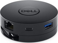 Docking station Dell DA300 470-ACWN, USB-C 6 në 1, HDMI DP VGA RJ45, gri
