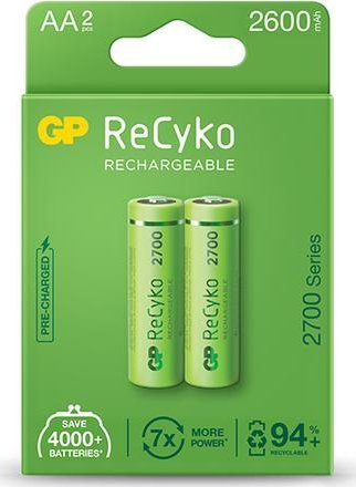 Bateri të rikarikueshme GP ReCyko 2700 Series AA, Ni MH, 2600mAh, paketim blister
