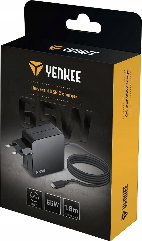 Karikues universal YAU C65, 65W, USB C Power Delivery, i bardhë