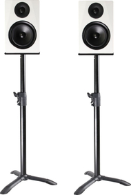 Qëndrues studio për bokse Mozos MSS4-SET, set 2 copë, rregullim lartësie deri 110 cm, i zi