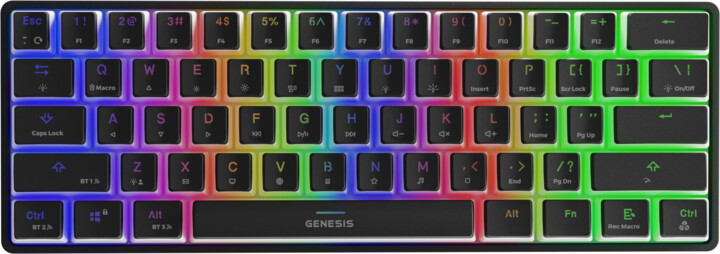 Tastierë Genesis Thor 660,Gateron Red, US, e zezë