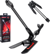 Mikrofon gaming NanoRS RS710, USB, LED, zi e kuqe