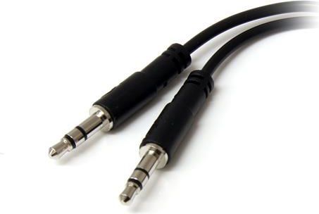 Kabllo StarTech Jack 3.5mm - Jack 3.5mm x2, 0.2 m, e zezë (MUYHSFMM)