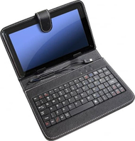 Mbulesë tablet me tastierë Uniw, 7", lidhje micro USB, e zezë