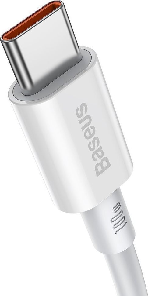 Kabllo Baseus USB - C (BSU2849WHT), 1 m, e bardhë