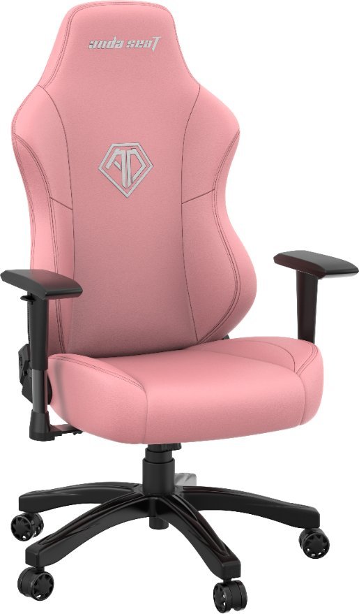 Karrige gaming AndaSeat Phantom 3 Series, madhësia L, lëkurë PVC, rozë krem