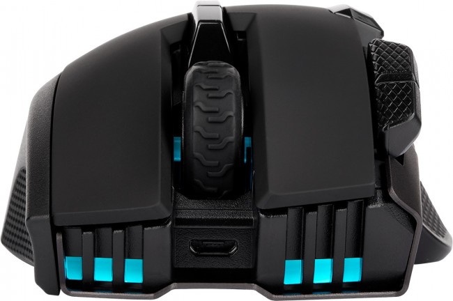 Гејминг глушец Corsair IRONCLAW RGB Wireless, безжичен, црн