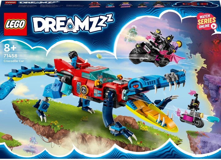 Set LEGO® DREAMZzz™ 71458 Crocodile Car, 494 pjesë