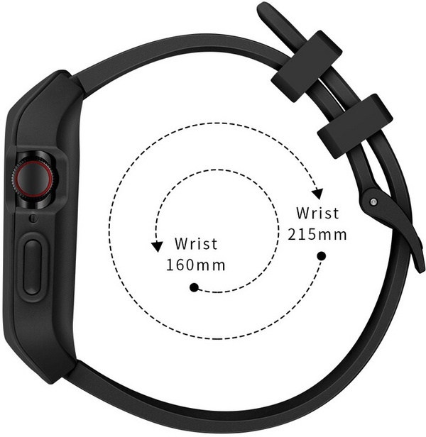 [OUTLET] Rrip silikoni MAX MAS13 për Apple Watch, 38/40mm, i zi