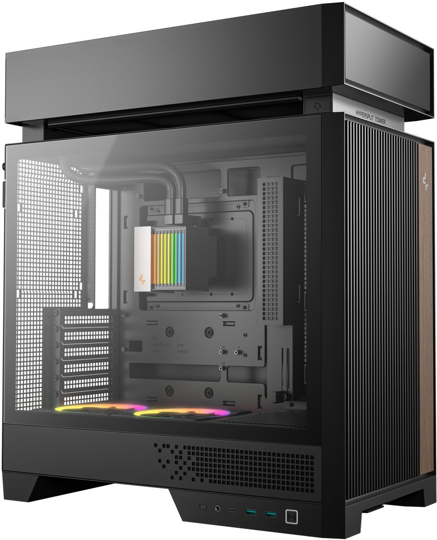 Kasë PC Deepcool CL6600, Mid Tower, AiO 360mm, e zezë