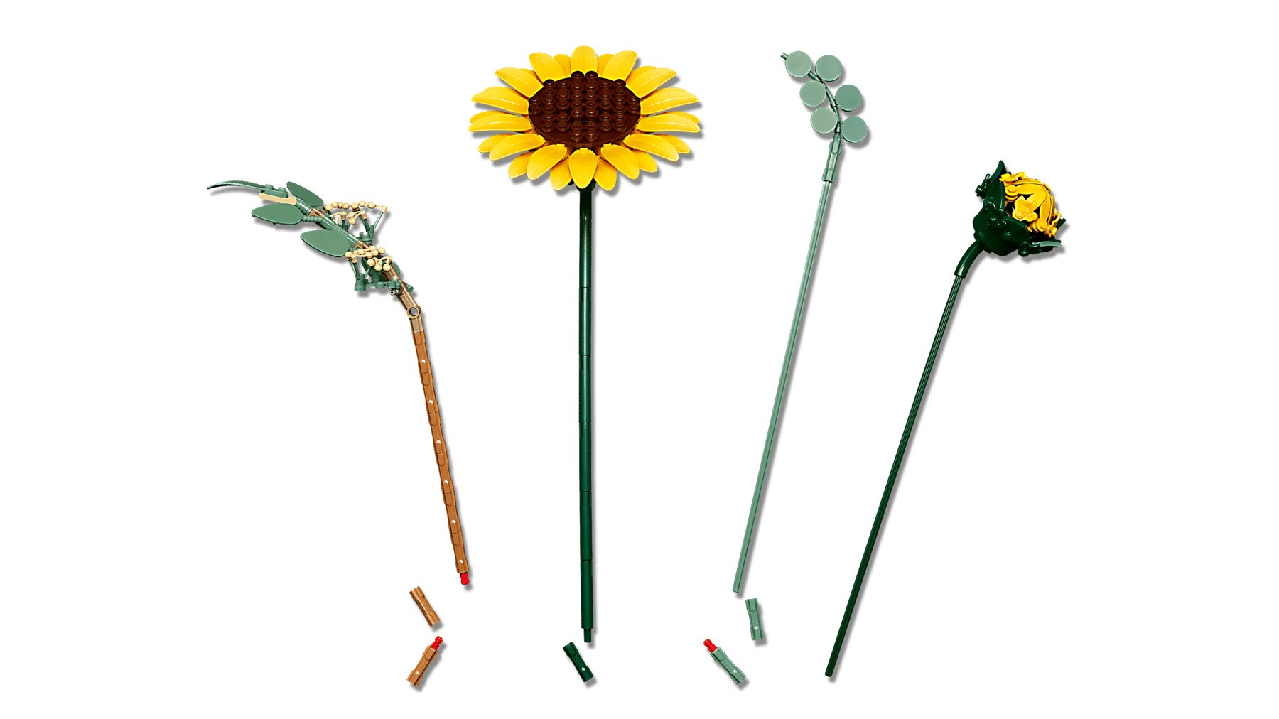 Set LEGO Botanicals Sunflowers, 686 copa, dekorativ, shumëngjyrësh