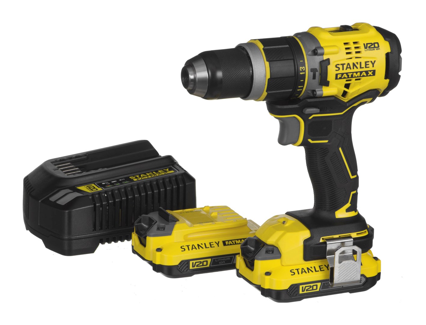 Trapano vidhosës Stanley Fatmax FMCD721D2K, 18V, 2x2Ah, pa furça