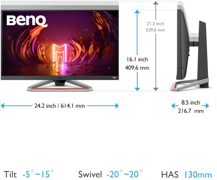 Monitor BenQ Mobiuz EX2710S, LED, 27"