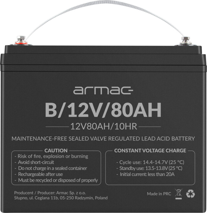 Bateri zëvendësuese Armac, 12V/80Ah