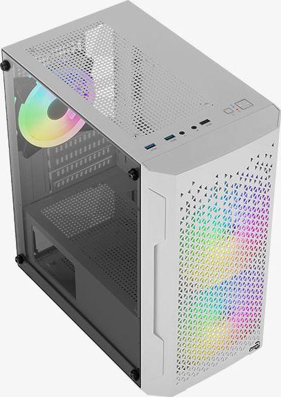 Kasë Aerocool Trinity Mini RGB, e bardhë, Mini Tower