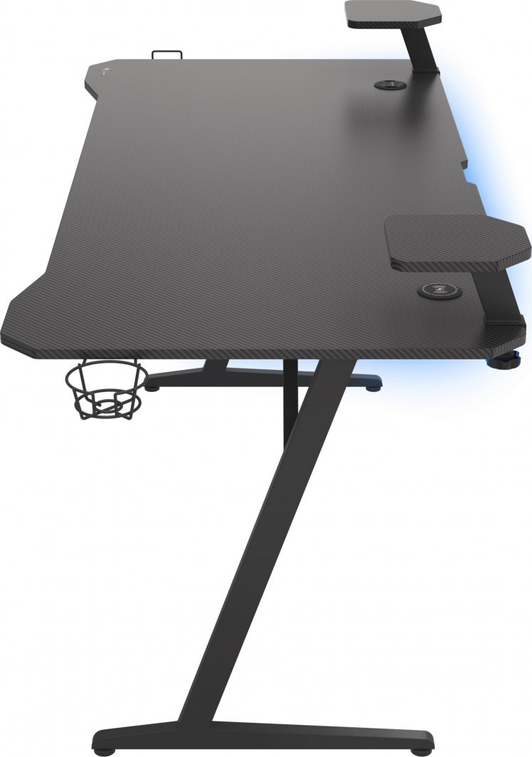 Tavolinë Genesis Holm 510 RGB 160 cm x 75 cm, e zezë