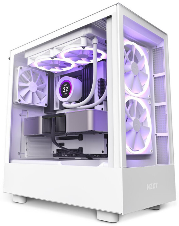 Kasë kompjuteri NZXT H5 Elite, e bardhë