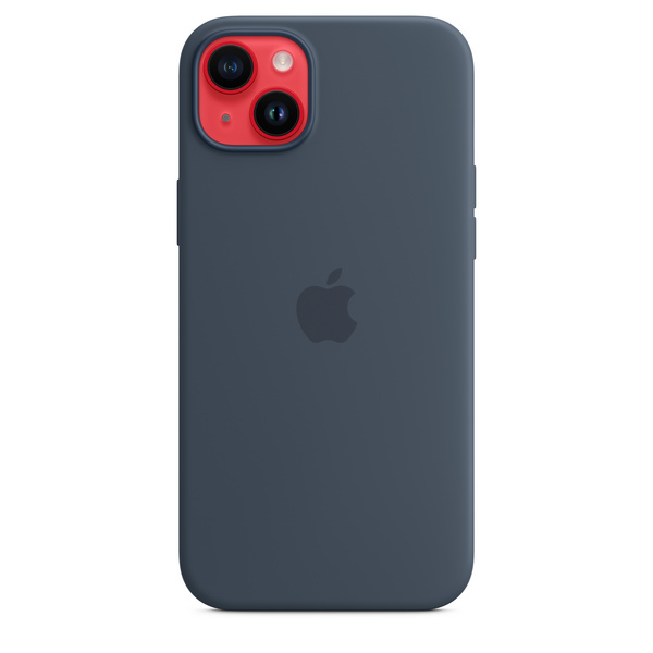 Apple iPhone 14 Plus Silicone Case me MagSafe, Storm Blue
