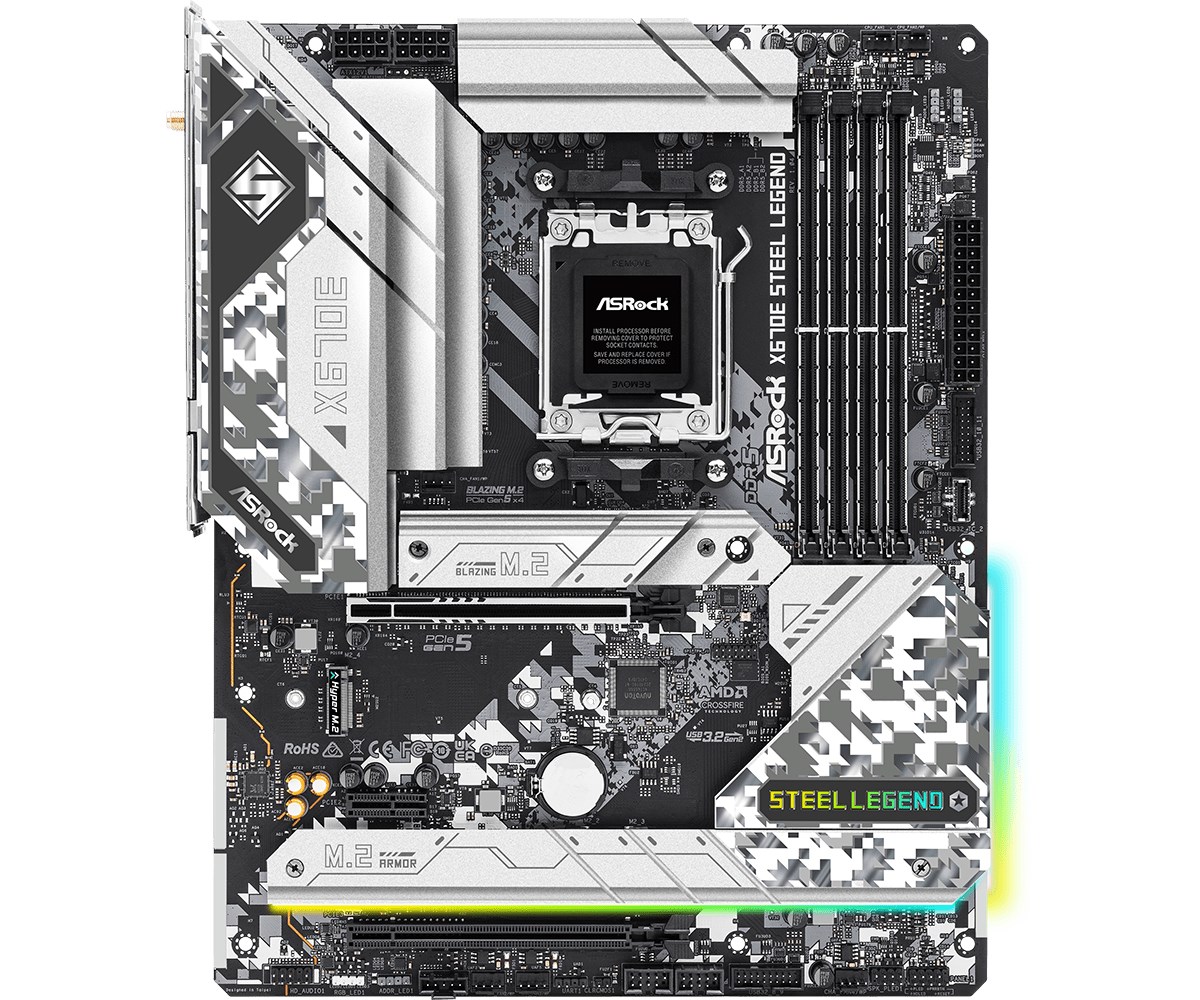 Pllakë amë Asrock X670E Steel Legend AMD X670 Socket AM5 ATX