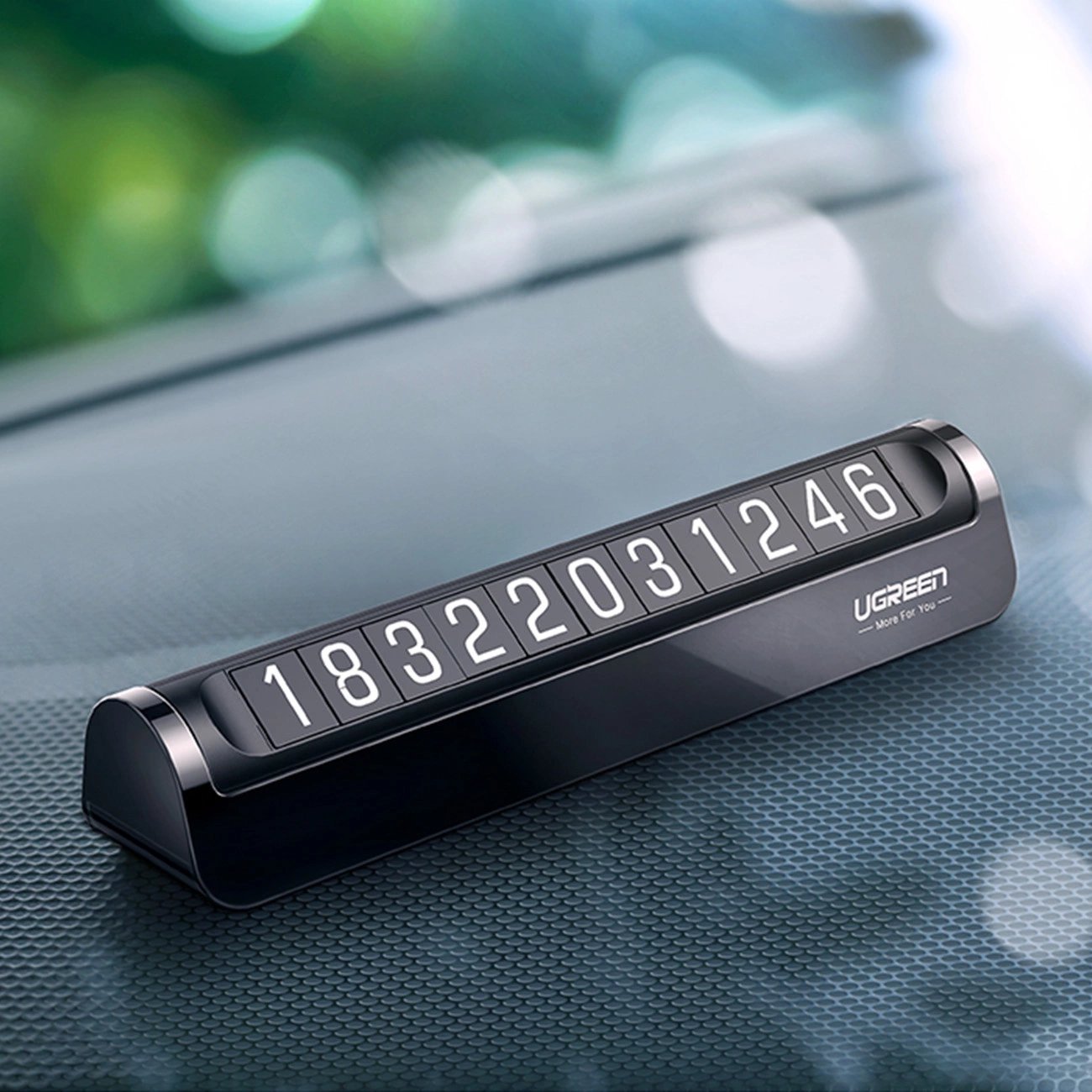 Pllakë parkimi Ugreen, për numër telefoni, për makinë, e zezë