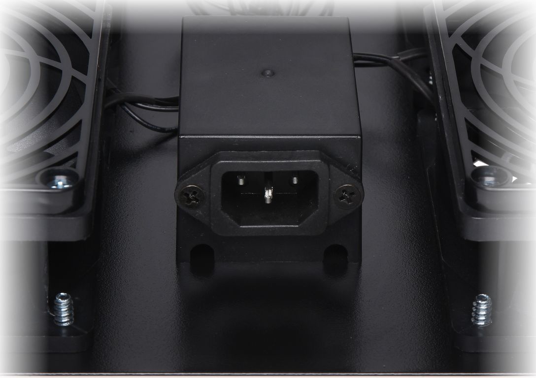 Panel ftohës për kabinet RACK Delta A19-4W, 4 ventilatorë, 230V AC, i zi