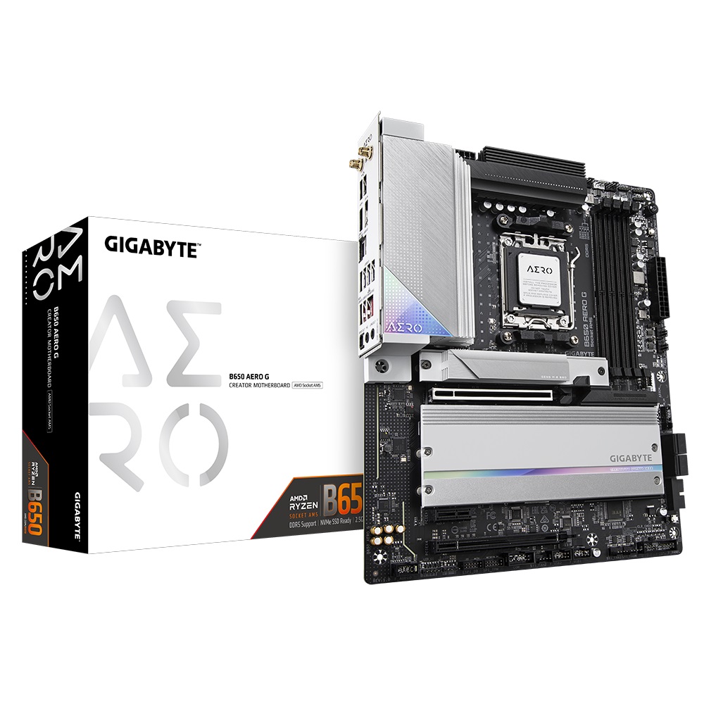 Pllakë amë Gigabyte B650 AERO G, AM5, DDR5, e zezë