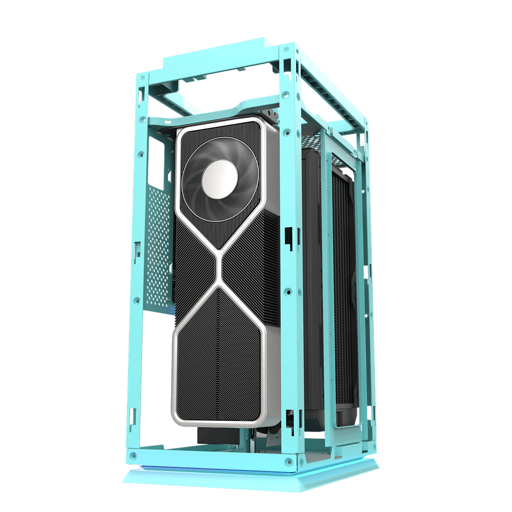 Kasë Darkflash DLH21, ITX Tower, e kaltër