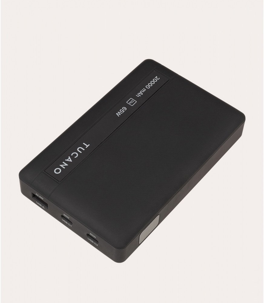 Power bank Tucano 20000mAh, për laptop, i zi