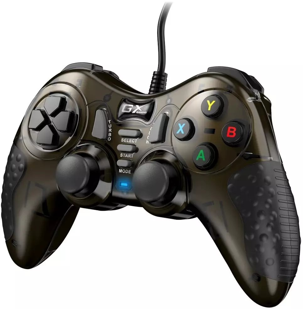 Gamepad Genius GX Gaming GX-19UV, 19 butona, USB, i zi kafe