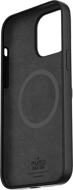 Maskë mbrojtëse Puro ICON MAG për iPhone 14 Pro 6.1", MagSafe, e zezë