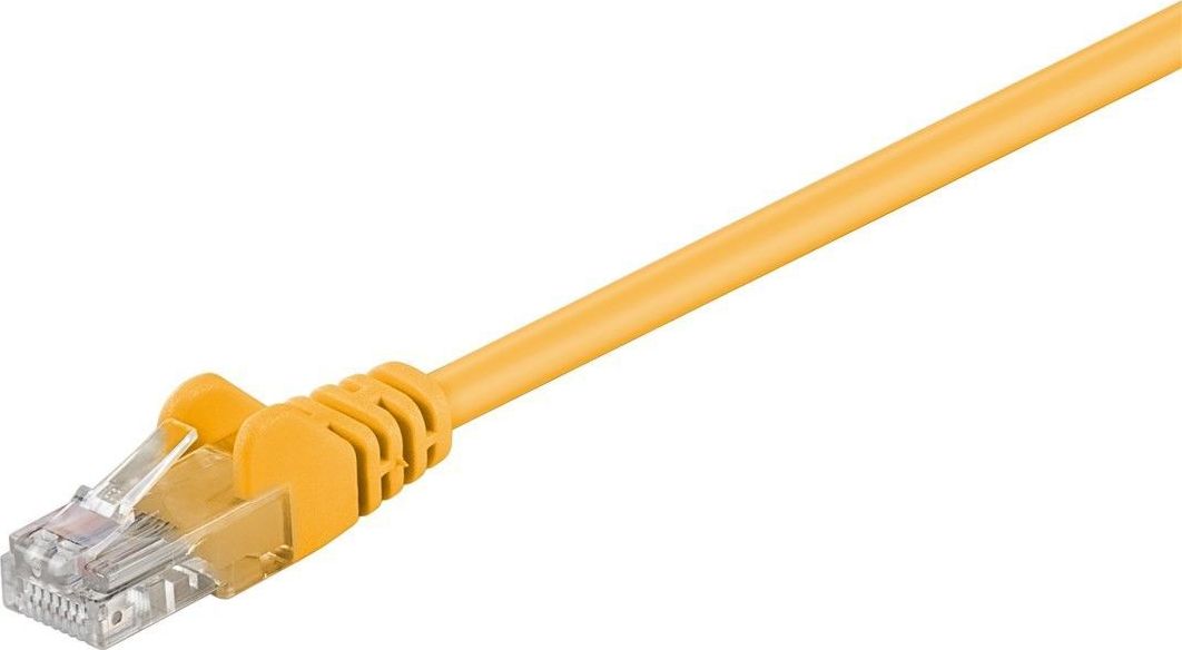 Kabllo rrjeti Wentronic Goobay CAT 5e, 0.5m, U UTP, e verdhë