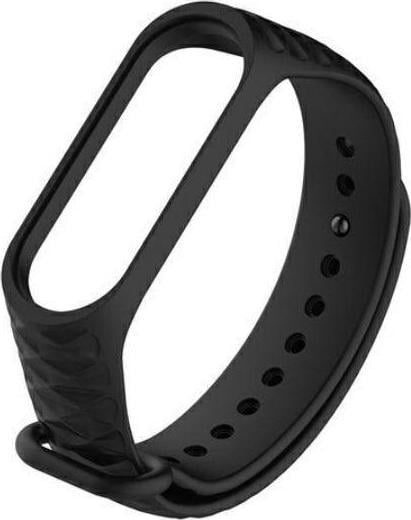 Rrip dore Beline për Xiaomi Mi Band 3/4 ver2, silikon, i zi