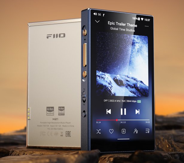 MP3 player FiiO M21, 64GB, Bluetooth, ngjyrë ar