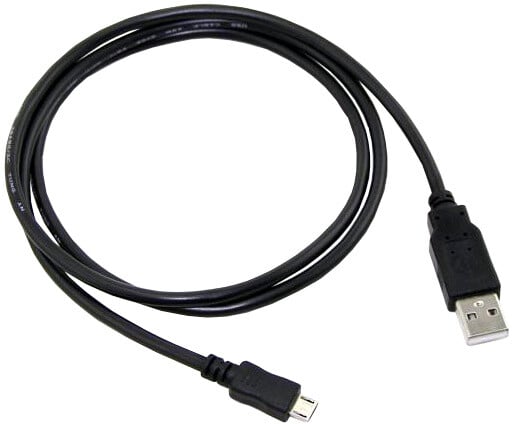Kabllo C-TECH, USB 2.0 AM / Micro USB, 2m, e zezë
