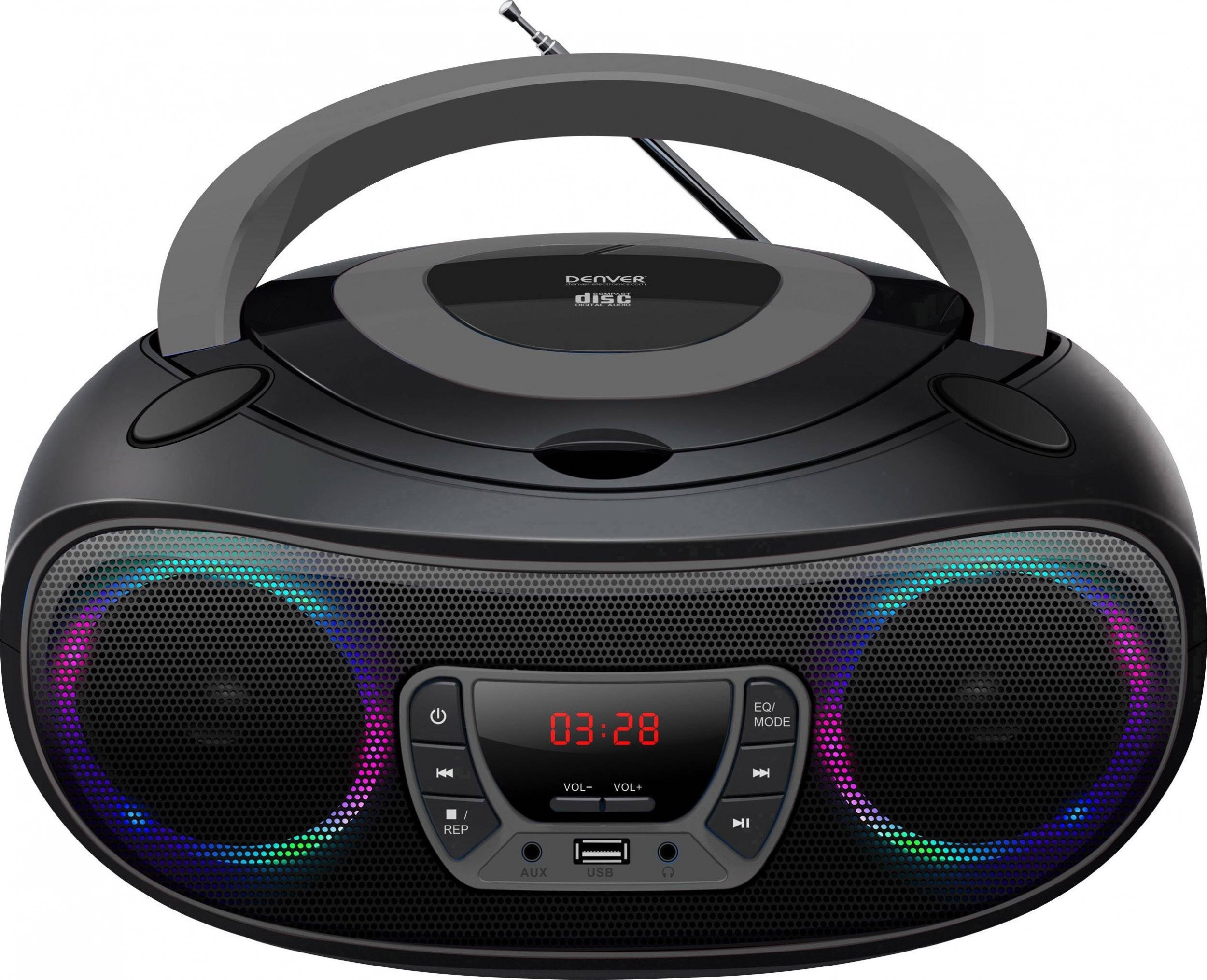 Radio CD player Denver TCL-212BT, Bluetooth, USB, gri
