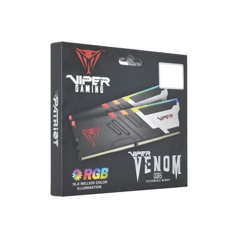 Memorie PATRIOT Viper Venom RGB, 64GB, DDR5-6000, CL30, e zezë