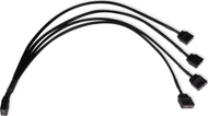 Kabllo Alphacool Y-Splitter ARGB, 3-Pin në 4x 3-Pin, 30cm, e zezë