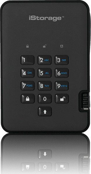 Disk i jashtëm iStorage diskAshur2, 500GB, AES 256 bit, i zi