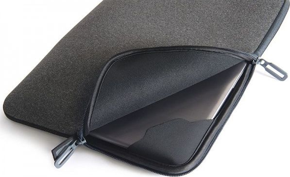 Futrollë laptopi Tucano Second Skin Melange, 15" 15.6", neopren, e zezë